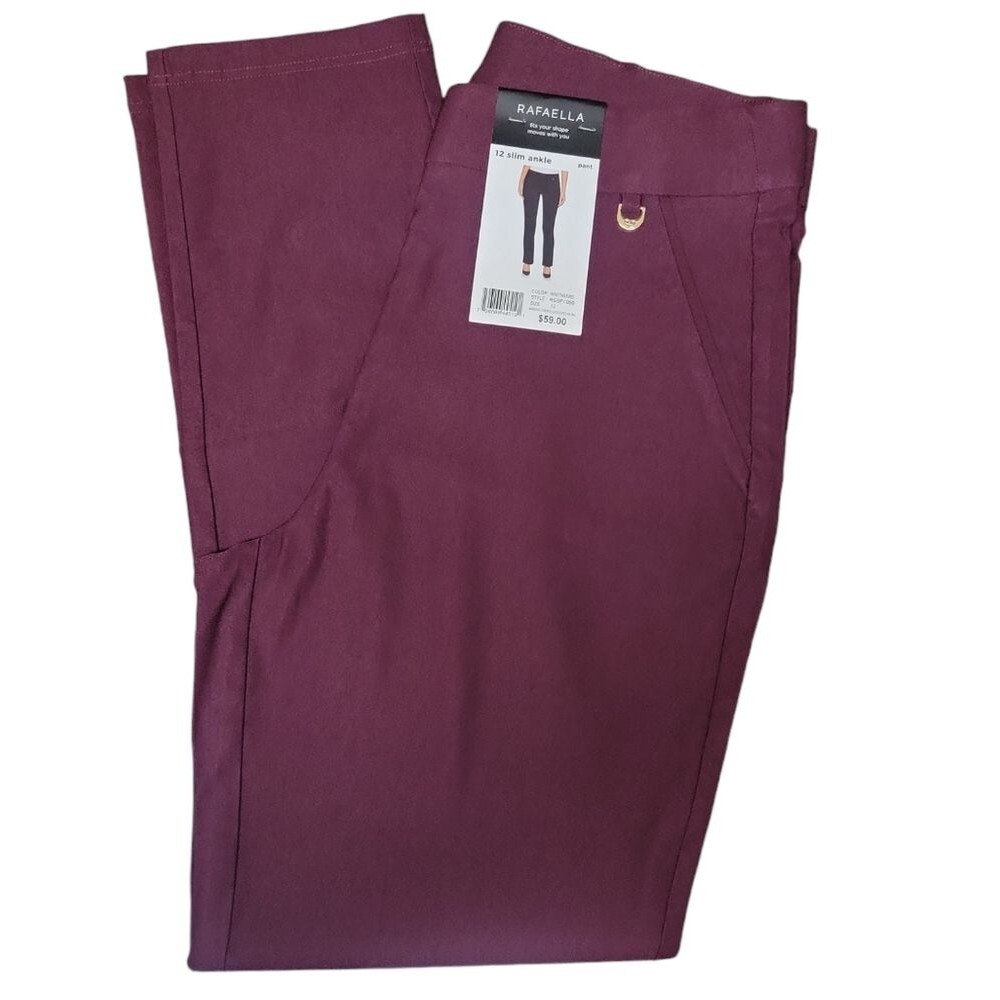 Rafaella Women's Supreme Comfort Fit Slim Ankle Pant -NWT - Picture 3 of 6